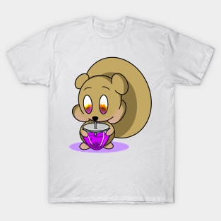 Squirrel Drinking Nut Boba! T-Shirt